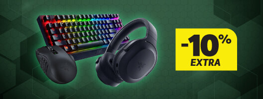 10% Desconto Extra em Razer. Válido 05 a 10 maio de 2026.