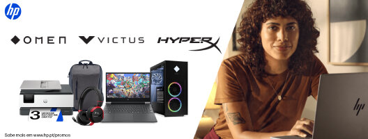 Recebe 100€ de Cashback, na compra de um computador HP, OMEN ou Victus +, um monitor, impressora ou acessório HP ou HyperX Recebe 100€ de Cashback, na compra de um computador HP, OMEN ou Victus +, um monitor, impressora ou acessório HP ou HyperX