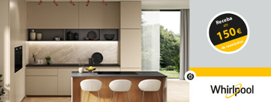 Recebe até 150€ de Reembolso na compra de um eletrodoméstico de encastre. De 10 de março a 10 de maio 2026.
