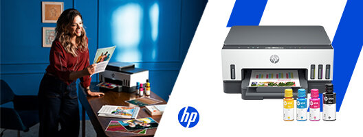 Até 100€ de reembolso na compra de uma impressora HP Smart Tank. Válido de 15 agosto a 31 outubro de 2026.