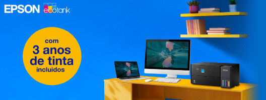 Até 150€ de Reembolso em Impressoras EcoTank. Válido de 13 abril a 30 junho de 2026.