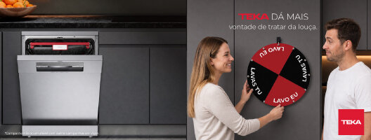 Recebe até 75€ em cashback Na compra de uma Máquina de Lavar Louça Teka
