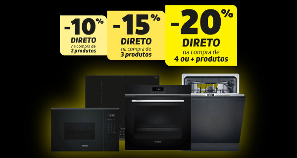 10% Direto na compra 2 produtos | 15% Direto na compra 3 produtos | 20% Direto na compra de 4 ou + produtos. 10 a 25 de março