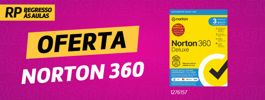 Norton 360 por apenas 1€ Na compra de qualquer portátil ou desktop.