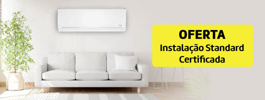 Na compra de um Ar Condicionado selecionado, oferta da Instalação Standard certificada. Válido 24 setembro a 08 outubro 2025
