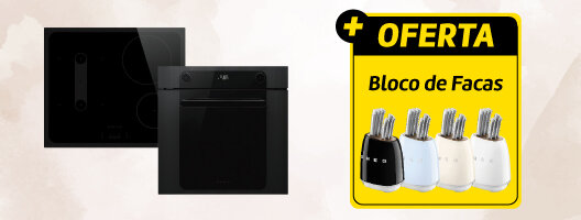 Oferta Bloco de Facas na compra de 2 ou + produtos Encastre Smeg. Válido de 17 a 30 setembro de 2026. Oferta Bloco de Facas na compra de 2 ou + produtos Encastre Smeg. Válido de 17 a 30 setembro de 2026.