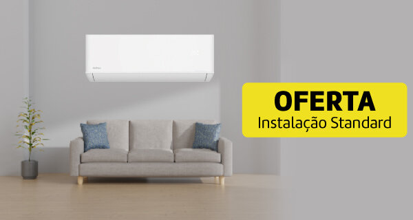 Oferta Instalação Standard na compra de Ar Condicionados Daitsu. Válido de 16 a 25 dezembro de 2025.