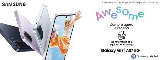 Novos Samsung Galaxy A57 e A37. Galaxy A37: 75€ | Galaxy A57: 100€ Novos Samsung Galaxy A57 e A37. Galaxy A37: 75€ | Galaxy A57: 100€