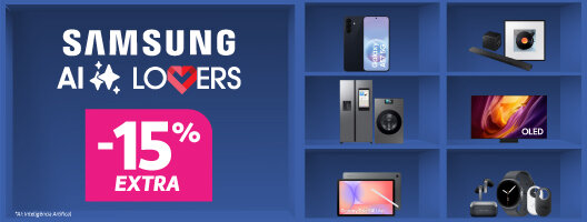 15% Desconto Extra em Todo o Ecossistema Samsung. Utiliza o código: SAMSUNG15 15% Desconto Extra em Todo o Ecossistema Samsung. Utiliza o código: SAMSUNG15