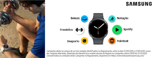 Receba 235€ em experiências com o seu Galaxy. Válido de 01 a 21 setembro de 2025. Receba 235€ em experiências com o seu Galaxy. Válido de 01 a 21 setembro de 2025.