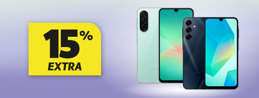 15% Desconto Extra em Smartphones e Tablets Samsung Serie A. Válido de 02 a 07 junho de 2026. 15% Desconto Extra em Smartphones e Tablets Samsung Serie A. Válido de 02 a 07 junho de 2026.