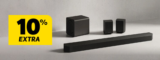 10% Desconto Extra em Soundbars Samsung. Válido de 17 a 29 setembro de 2026. 10% Desconto Extra em Soundbars Samsung. Válido de 17 a 29 setembro de 2026.