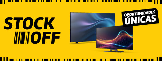 Stock Off Tv's. Oportunidades únicas. 05 a 17 de maio de 2026.