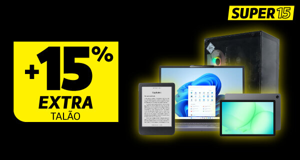 SUPER15 | 15% Extra Talão em Informática. 15 a 17 agosto de 2026