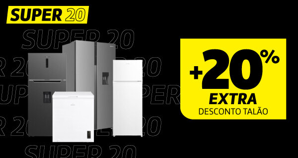 SUPER20 | +20% Extra Desconto Talão em Frio Electronia e Princesse. 20 a 23 de março de 2026