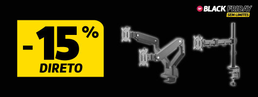 15% Desconto Direto em Suportes de Monitores One For All. Válido de 10 a 16 novembro de 2025. 15% Desconto Direto em Suportes de Monitores One For All. Válido de 10 a 16 novembro de 2025.