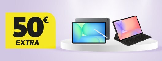 50€ Extra em Tablets Samsung. Utiliza o código: 50TABLET
