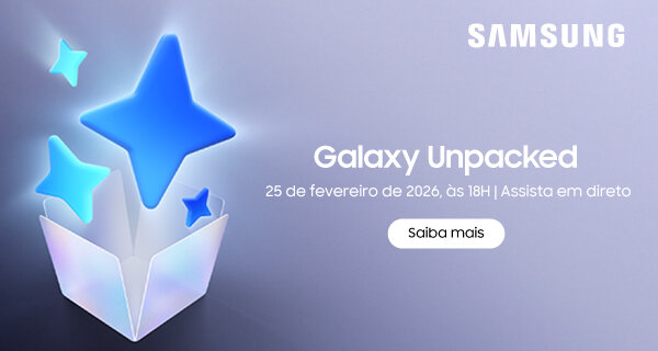 Galaxy Unpacked. 25 fevereiro de 2026, às 18h | Assista em direto. 