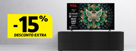 15% Desconto Extra em Televisões TCL MiniLed 75