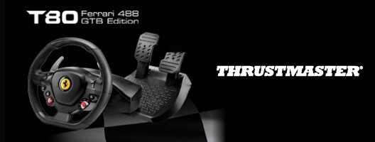 99,99€ Volante Thrustmaster T80 RW F PS4 / PC