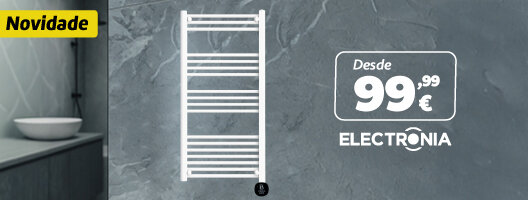 Toalheiros Electronia desde 99,99€. Válido de 13 março a 01 abril de 2026.
