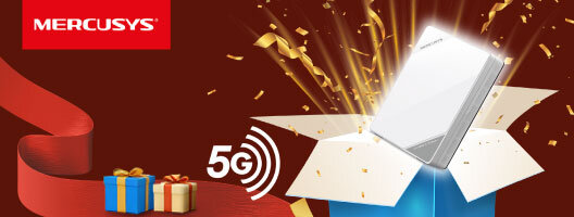 Mercusys Deals! Black Friday Router 5G Wi-Fi6 até 3000 Mbps - MB520-5G. Válido de 21 novembro a 31 dezembro de 2025.