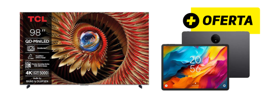 Oferta de um Tablet TCL Nxtpaper Na compra de uma TV MiniLED TCL