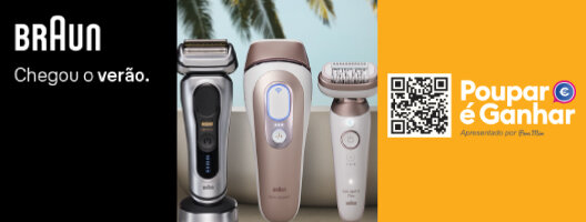 Receba Até 120€* Reembolso Na compra de Máquinas de Babear e Depiladoras Braun