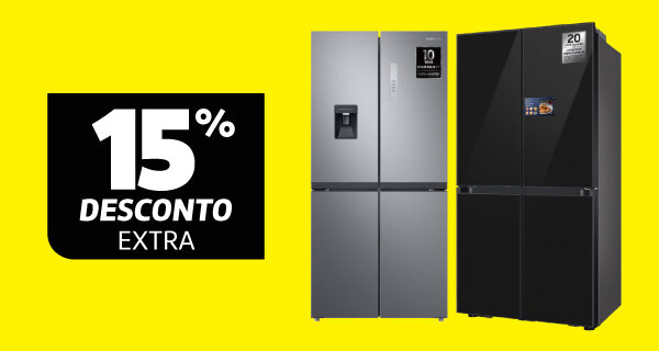 15% Desconto Extra em Americanos 4 Portas Samsung, Válido de 03 a 09 fevereiro de 2026. 15% Desconto Extra em Americanos 4 Portas Samsung, Válido de 03 a 09 fevereiro de 2026.
