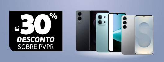 Até 25% Desconto Sobre PVPr em Smartphones Samsung, Oppo, Xiaomi e TCL. Válido de 15 a 21 abril de 2026.