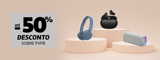 Até 50% Desconto Sobre PVPr em Áudio Portátil. Válido de 13 a 16 agosto de 2026. Até 50% Desconto Sobre PVPr em Áudio Portátil. Válido de 13 a 16 agosto de 2026.