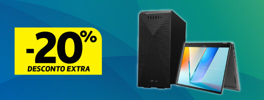 20% Desconto Extra em Pc's Asus. Utiliza o código: ASUS20. Válido de 21 a 26 outubro de 2025.