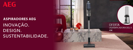 Oferta Liquidificadora Deli 3 Na compra de um aspirador AEG, com preço de compra igual ou superior a 179€