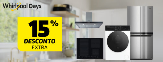 15% Desconto Extra em Whilpool. Válido de 20 a 23 março de 2026. 15% Desconto Extra em Whilpool. Válido de 20 a 23 março de 2026.