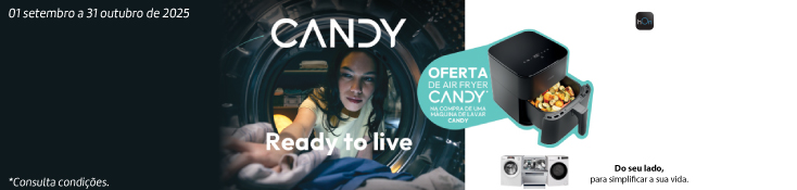 Candy - Oferta Air Fryer - 01 setembro a 31 outubro