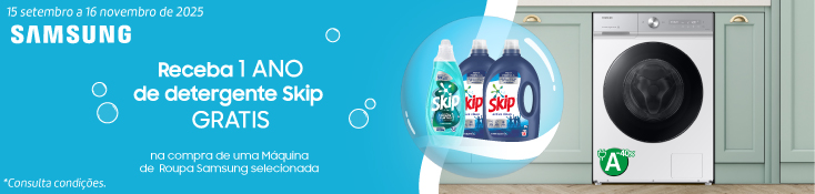 Detergente Skip - Maquinas Roupa - 16 setembro a 16 novembro