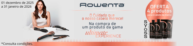 Cuidados Cabelo Rowenta - 01 dezembro a 31 janeiro