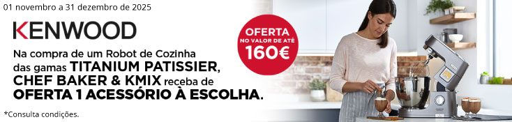 Kenwood - Oferta 1 acessório - 01 nov a 31 dez