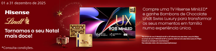 Hisense- Na compra de Tv MiniLed  ganha Bombons de chocolate