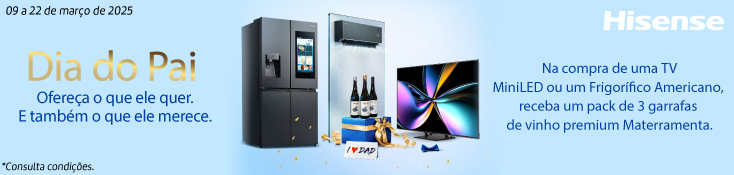 Hisense - Oferta Vinho - 09 a 22 marco