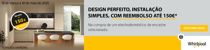 Receba até 150€ de Reembolso | Whirlpool