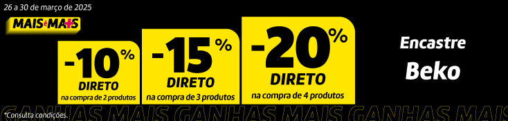 Patamares Encastre Beko - 26 a 30 mar