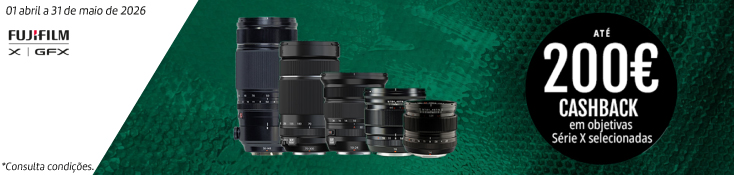 Até 200€ de Reembolso Fujifilm - 01 abr a 31 mai