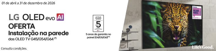 Oferta Instalação na Parede LG - 01 abr a 31 dez Oferta Instalação na Parede LG - 01 abr a 31 dez
