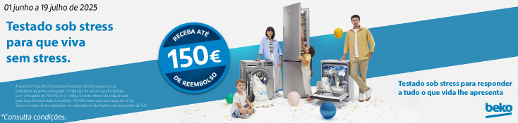 Reembolso Beko - 01 junho a 19 julho 30€ Reembolso Beko - 01 junho a 19 julho 30€