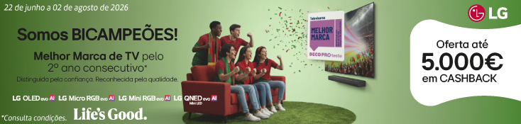 Oferta até 5000€ LG - 22 jun a 02 agos - 500€ Oferta até 5000€ LG - 22 jun a 02 agos - 500€
