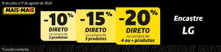 Até 20% Desconto Direto Encastre LG