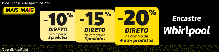 Até 20% Desconto Direto Encastre Whirlpool Até 20% Desconto Direto Encastre Whirlpool