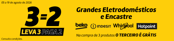 Leva 3 Paga 2 Encastre - Beko Hotpoint Indesit e Whirlpool - 05 a 19 agosto