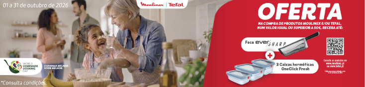 Oferta Moulinex + Tefal - 01 a 31 outubro Oferta Moulinex + Tefal - 01 a 31 outubro
